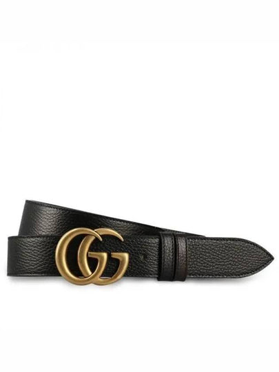 Double G Buckle Reversible Leather Belt Black - GUCCI - BALAAN 2