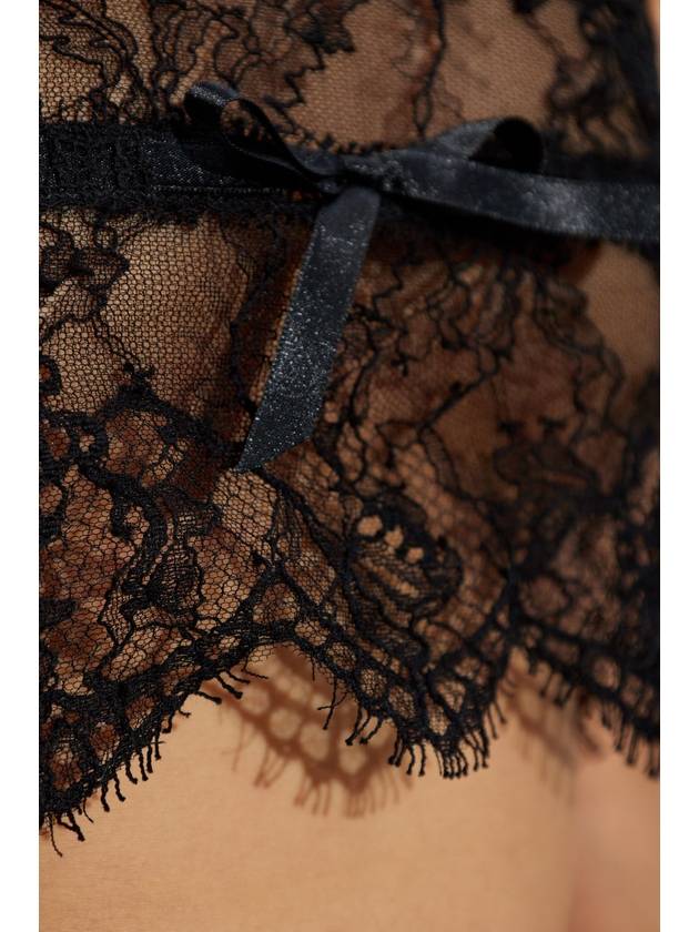 Lace Lingerie Sleeveless Top Black - DOLCE&GABBANA - BALAAN 5