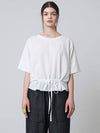 Block Patch Short Sleeve T-Shirt White - ATHPLATFORM - BALAAN 2