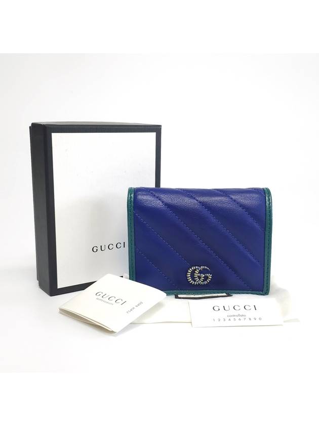 573811 Torchon Logo Marmont Half Wallet - GUCCI - BALAAN 1