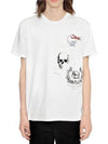 PRINTED PATCH COTTON JERSEY TSHIRT - ALEXANDER MCQUEEN - BALAAN 1