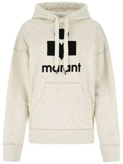 Mansel Logo Cotton Hoodie Ecru - ISABEL MARANT ETOILE - BALAAN 2