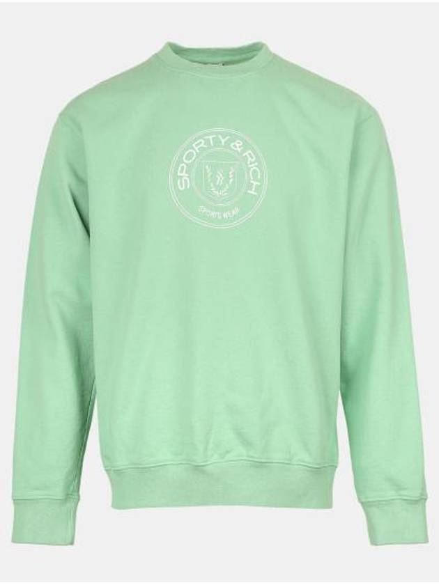 Women's Monaco Crew Neck Sweatshirt Sage - SPORTY & RICH - BALAAN 2