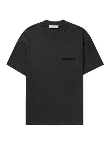 Men's Back Logo Short Sleeve T-Shirt Black - FEAR OF GOD ESSENTIALS - BALAAN 1