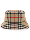 Check Cotton Bucket Hat Beige - BURBERRY - BALAAN 1