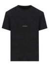 Logo Print Short Sleeve T-Shirt Black - GIVENCHY - BALAAN 2