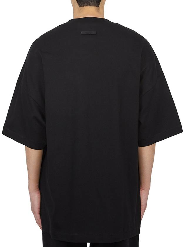 Jersey Crew Neck Short Sleeve T-Shirt Black - FEAR OF GOD - BALAAN 4