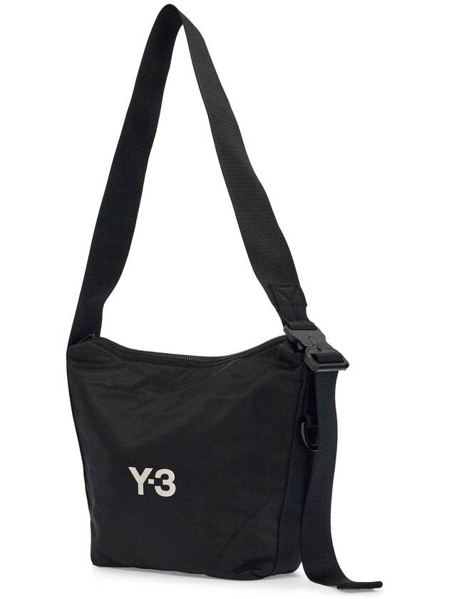 black recycled polyester sacoche with adjustable strap - Y-3 - BALAAN 3