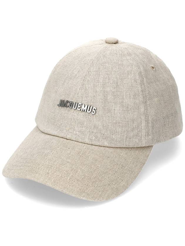 Logo Ball Cap Light Grey - JACQUEMUS - BALAAN 2