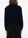 Men s Wool Cardigan Padded Navy - MONCLER - BALAAN 5