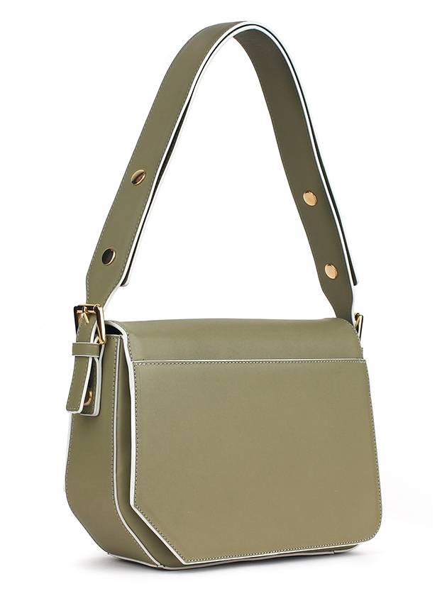 Cut-out edge shoulder bag green ash - LECHROMAQI - BALAAN 5