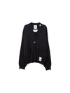 Maison MAISON Distressed Knit Cardigan Black - MIHARA YASUHIRO - BALAAN 1