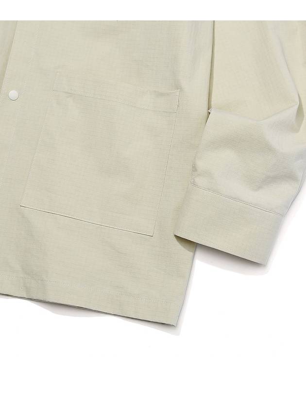 Military Utility Cotton Double Pocket Shirt Ivory - OGARP - BALAAN 6