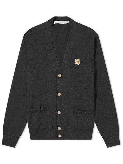 Fox Head Patch Classic Cardigan Anthracite - MAISON KITSUNE - BALAAN 2