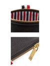 Logo Leather Coin Purse Black - THOM BROWNE - BALAAN.