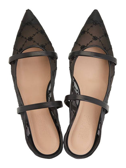 Marlon Sulzer MAUREEN FLAT 299 BLACK Women s Mule Shoes - MALONE SOULIERS - BALAAN 2