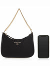 Jet Set Charm Small Nylon Gabardine Shoulder Bag Black - MICHAEL KORS - BALAAN 7