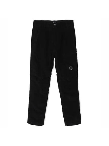 Men's Corduroy Regular Fit Utility Straight Pants Black - CP COMPANY - BALAAN 1