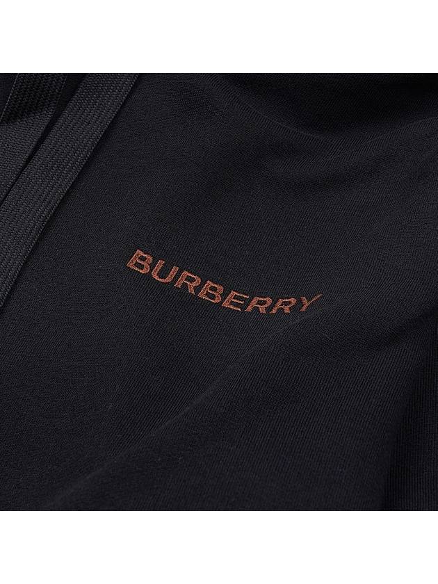 Logo Cotton Hoodie Black - BURBERRY - BALAAN 6