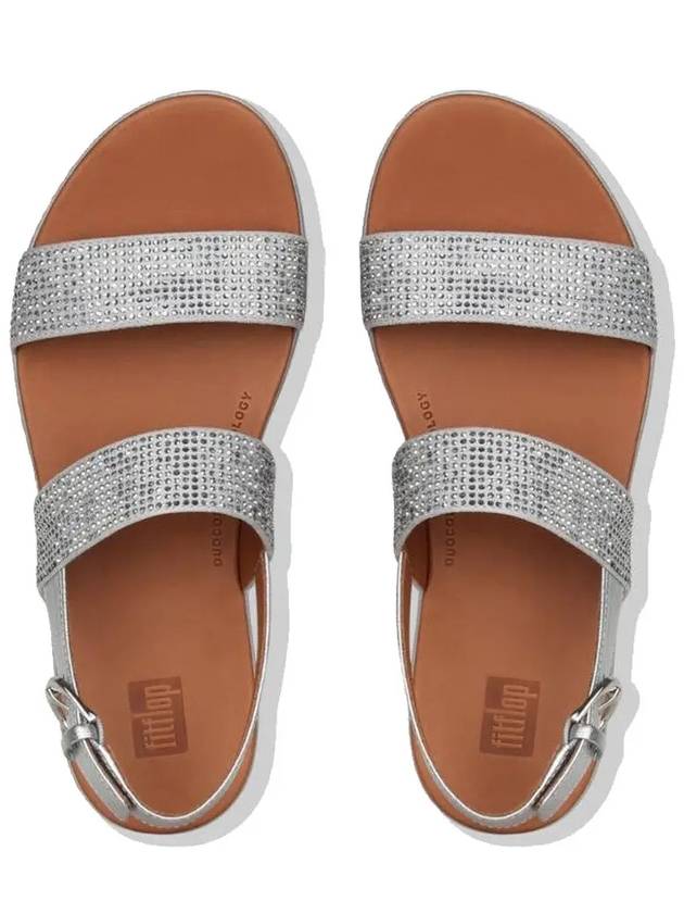 Bara Crystal Strap Sandals Silver - FITFLOP - BALAAN 3