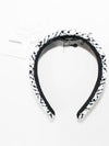 Cotton Tweed White Black Hairband AA9458 B14121 NR519 - CHANEL - BALAAN 2