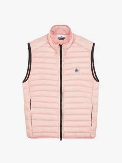 G0224 Packable Loom Woven Chamber Re-Nylon Down TC Vest Pink - STONE ISLAND - BALAAN 2