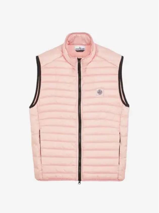 G0224 Packable Loom Woven Chamber Re-Nylon Down TC Vest Pink - STONE ISLAND - BALAAN 3