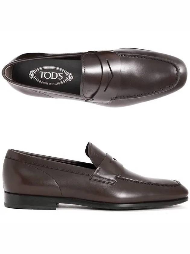 Men's Penny Leather Loafers Brown - TOD'S - BALAAN 2