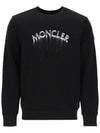 logo print faded effect sweatshirt black - MONCLER - BALAAN 2