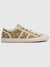 Men's GG Canvas Low Top Sneakers Beige Brown - GUCCI - BALAAN 2