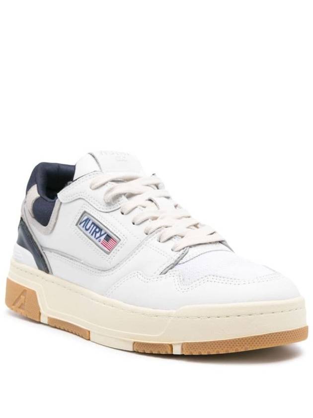 Autry Sneakers Clc In White And Blue Leather - AUTRY - BALAAN 3