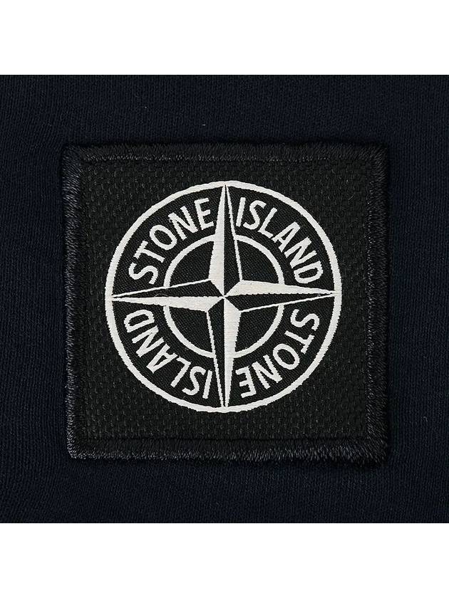 Logo Patch Cotton Short Sleeve T-Shirt Navy - STONE ISLAND - BALAAN 5