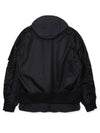 NRG Layered Bomber Jacket Black - NIKE - BALAAN 3