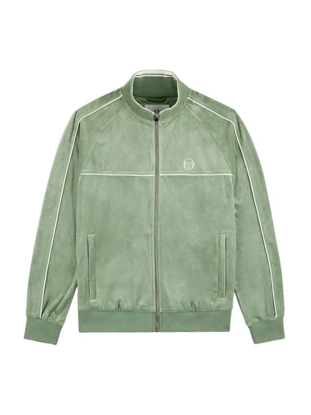 Lioni velor track jacket hedge green velvet - SERGIO TACCHINI - BALAAN 1