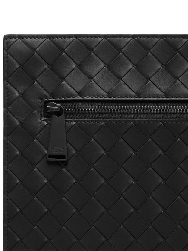 Men’s Document Large Clutch Bag Black - BOTTEGA VENETA - BALAAN 6