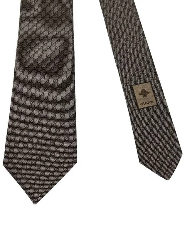 Interlocking G Silk Wool Tie Camel Brown - GUCCI - BALAAN 5