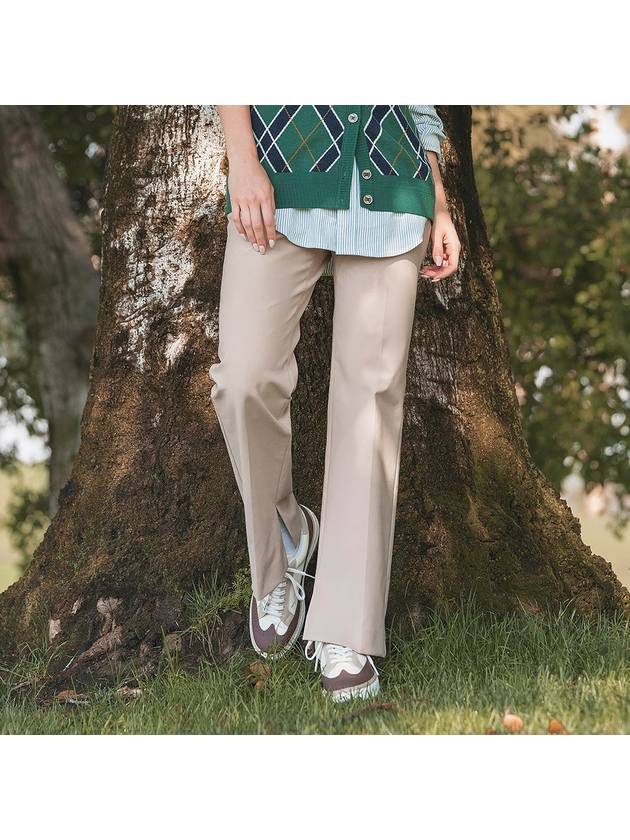 Semi bootcut pants BEIGE WOMAN - MALBON GOLF - BALAAN 3