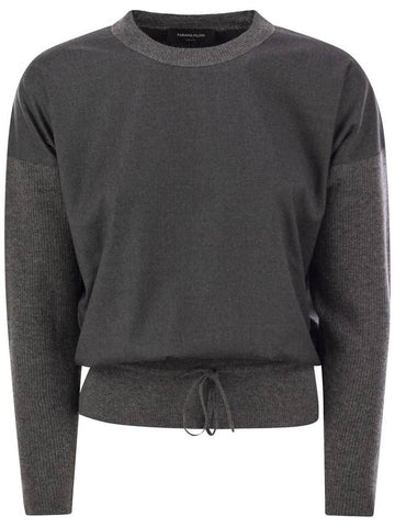 Cropped crew-neck sweater - FABIANA FILIPPI - BALAAN 1