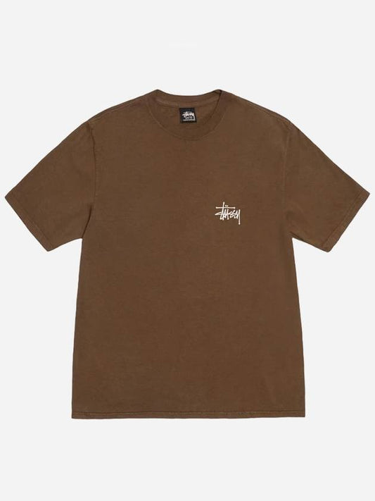 Basic Pigment Dyed T-Shirt Brown 2024 - STUSSY - BALAAN 2