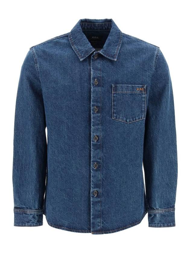 Vittorio Denim Oversized Shirt Blue - A.P.C. - BALAAN 1