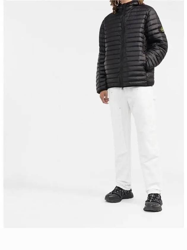 Loom Woven Chambers R-Nylon Down-TC Packable Jacket Black - STONE ISLAND - BALAAN 6