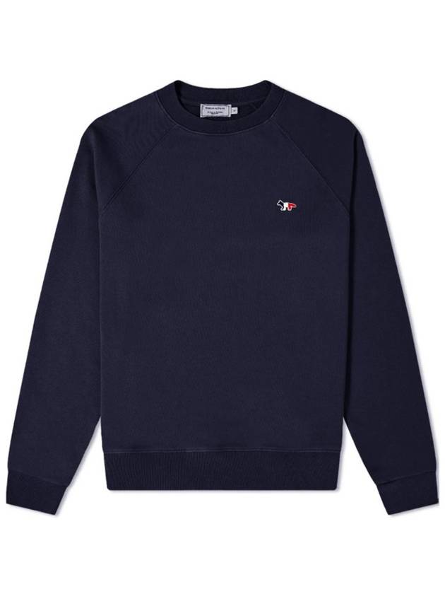 Tricolor Fox Patch Sweatshirt Dark Navy - MAISON KITSUNE - BALAAN 2