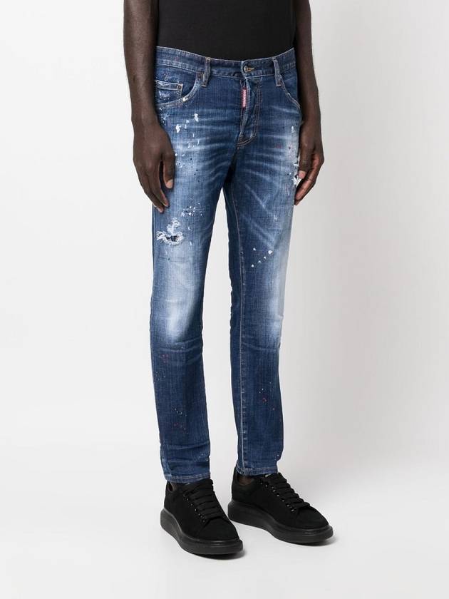 Detail Multi Painting Skater Jeans Navy - DSQUARED2 - BALAAN 3