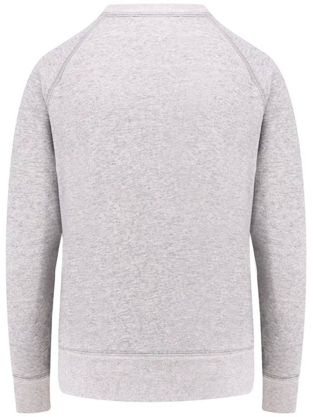 Mila Logo Cotton Sweatshirt Grey White - ISABEL MARANT - BALAAN 4