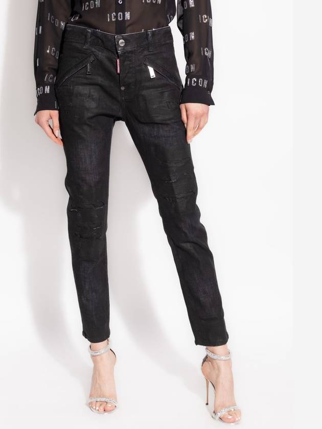 Dsquared2 Jeans With Logo, Women's, Black - DSQUARED2 - BALAAN 3