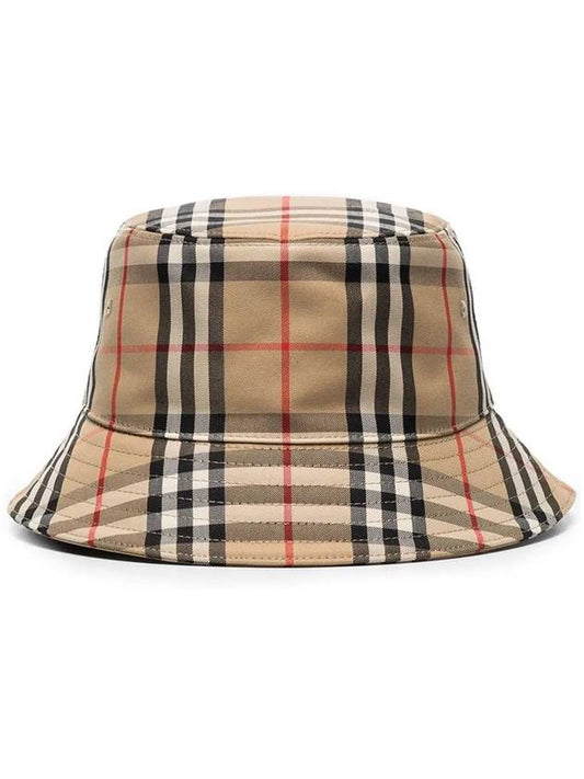 Vintage Check Technical Bucket Hat Beige - BURBERRY - BALAAN 2