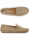 Gommino Suede Driving Shoes Beige - TOD'S - BALAAN 2