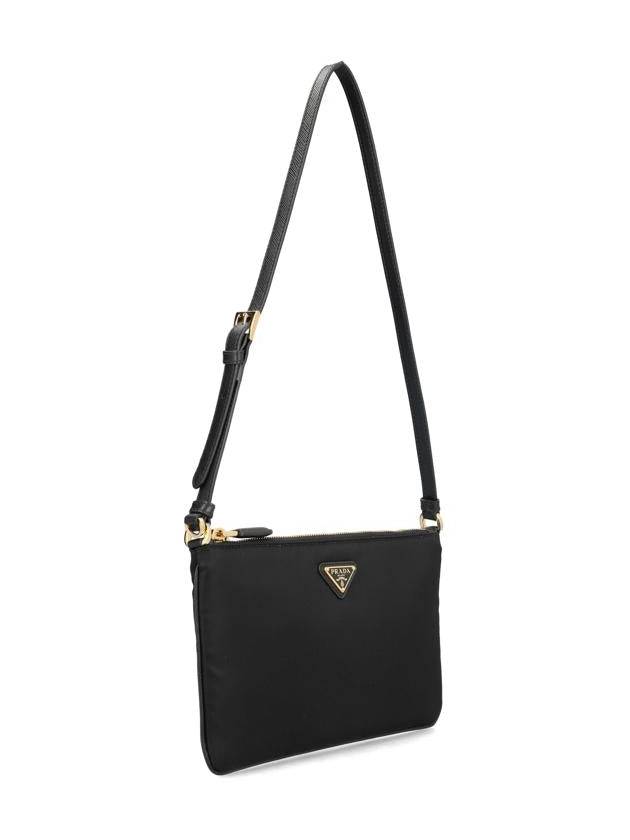 Triangle Logo Pouch Shoulder Bag Black - PRADA - BALAAN 4