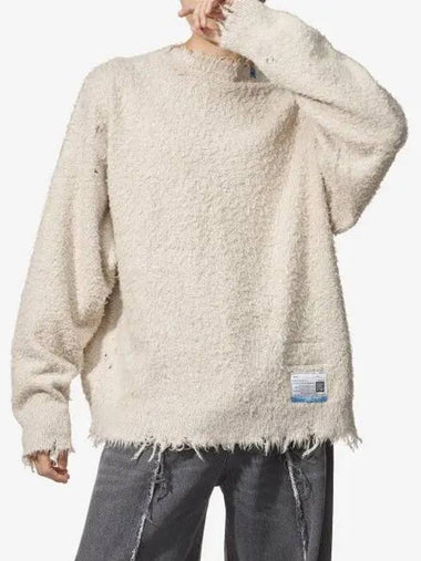 brushed cotton knit sweater A11SW522 BEIGE B0110948835 - MAISON MIHARA YASUHIRO - BALAAN 1