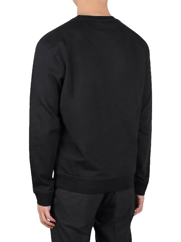 Logo Print Cotton Sweatshirt Black - BARBOUR - BALAAN 5